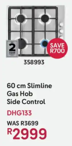 Makro Defy Slimline Gas Hob Side Control offer