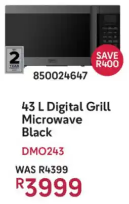 Makro Defy Digital Grill Microwave Black offer