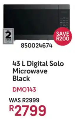 Makro Defy Digital Solo Microwave Black offer