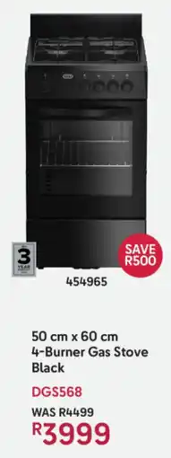 Makro Defy 4-Burner Gas Stove Black offer
