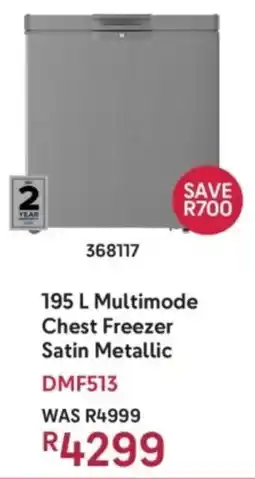 Makro Defy Multimode Chest Freezer Satin Metallic offer