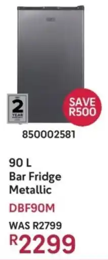 Makro Defy Bar Fridge Metallic offer