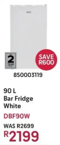 Makro Defy Bar Fridge White offer