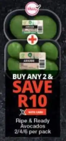 Checkers Ripe & Ready Avocados offer