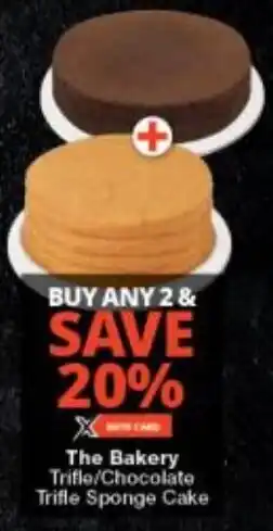 Checkers The Bakery Trifle/ Chocolate Trifle Sponge Cake offer