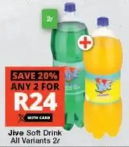 Checkers Jive Soft Drink All Variants offer