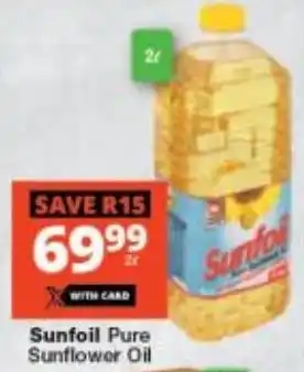 Checkers Sunfoil Pure Sunflower Oil offer
