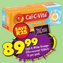 Shoprite Cal-C-Vita Orange Effervescent Tablets offer