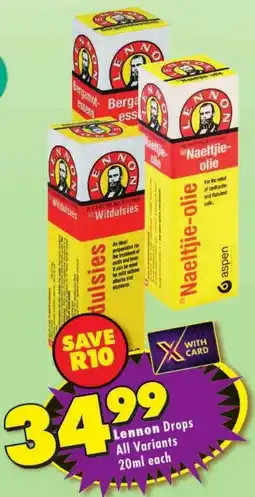 Shoprite Lennon Drops All Variants offer