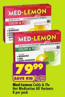 Shoprite Med-Lemon Colds & Flu Hot Medication All Variants offer