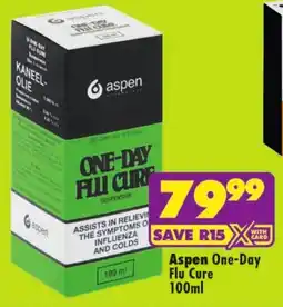 Shoprite Aspen One-Day Flu Cure offer