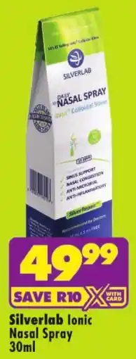 Shoprite Silverlab Ionic Nasal Spray offer