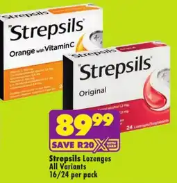 Shoprite Strepsils Lozenges All Variants offer