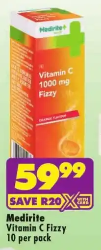 Shoprite Medirite Vitamin C Fizzy offer