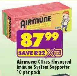 Shoprite Airmune Citrus Flavoured Immune System Supporter offer