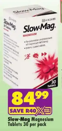 Shoprite Slow-Mag Magnesium Tablets offer