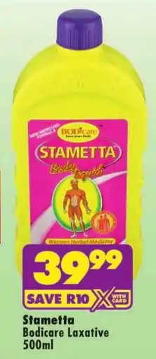Shoprite Stametta Bodicare Laxative offer