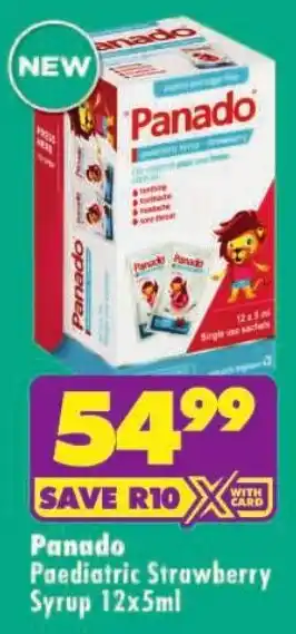 Shoprite Panado Paediatric Strawberry Syrup offer