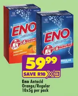 Shoprite Eno Antacid Orange/ Regular offer