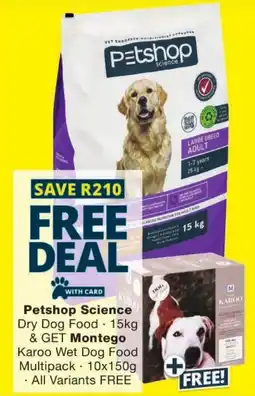 Checkers Petshop Science Dry Dog Food offer