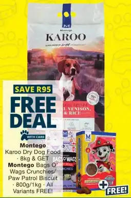 Checkers Montego Karoo Dry Dog Food offer