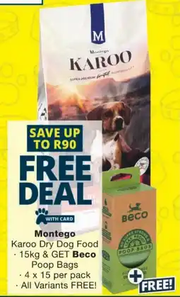 Checkers Montego Karoo Dry Dog Food offer