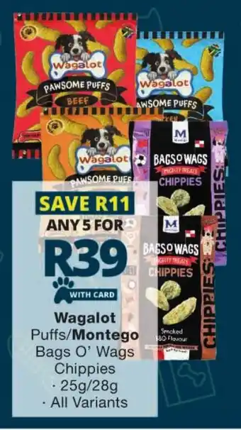 Wagalot Puffs/ Montego Bags O' Wags Chippies