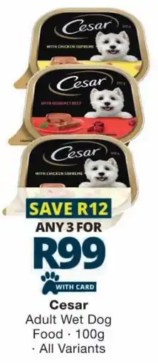 Checkers Cesar Adult Wet Dog Food offer