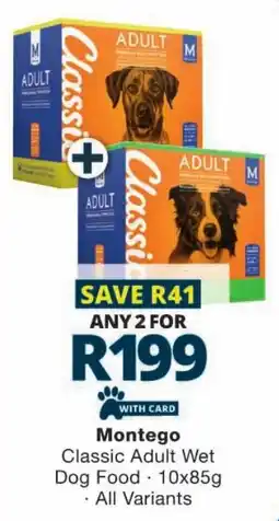 Checkers Montego Classic Adult Wet Dog Food offer