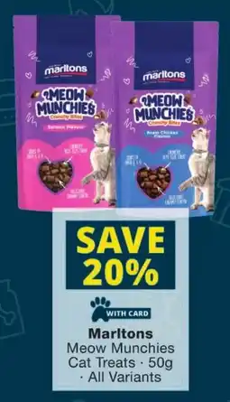 Checkers Marltons Meow Munchies Cat Treats offer