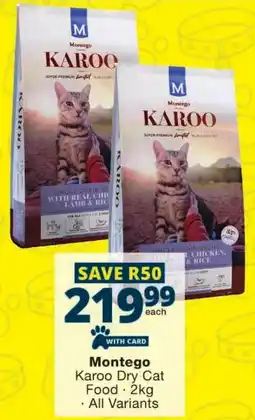 Checkers Montego Karoo Dry Cat Food offer