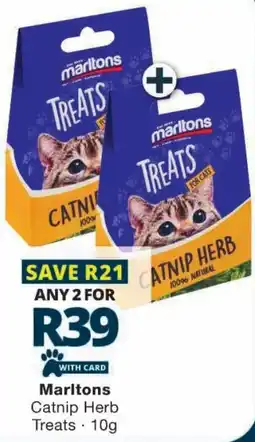 Checkers Marltons Catnip Herb Treats offer