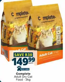 Checkers Complete Adult Dry Cat Food offer