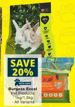 Checkers Burgess Excel Pet Products offer