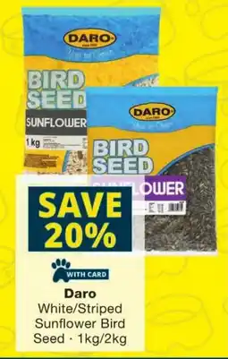 Checkers Daro White/ Striped Sunflower Bird Seed offer
