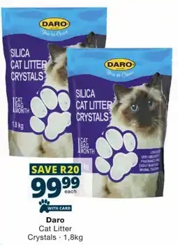 Checkers Daro Cat Litter Crystals offer