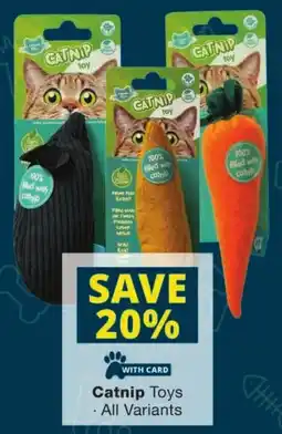 Checkers Catnip Toys offer