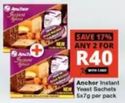 Checkers Anchor Instant Yeast Sachets offer