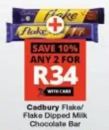 Checkers Cadbury Flake/ Flake Dipped Milk Chocolate Bar offer