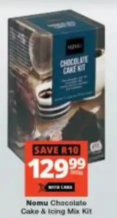 Checkers Nomu Chocolate Cake & Icing Mix Kit offer
