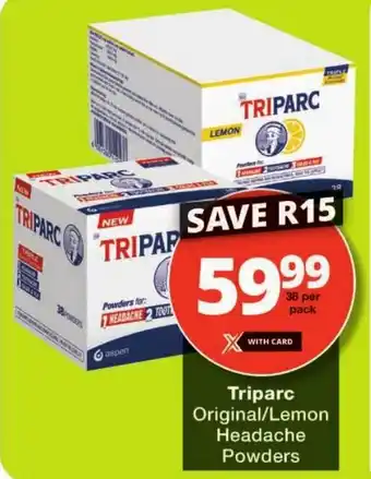 Triparc Original/ Lemon Headache Powders