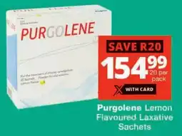 Checkers Purgolene Lemon Flavoured Laxative Sachets offer