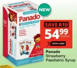 Checkers Panado Strawberry Paediatric Syrup offer