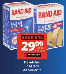 Checkers Band-Aid Plasters All Variants offer