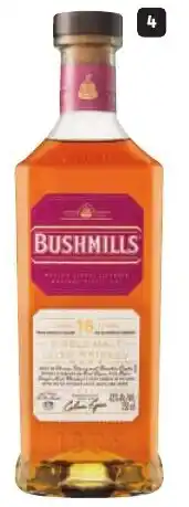 Makro’s liquor Bushmills 16 YO Single Malt Irish Whiskey offer