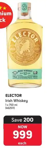 Makro’s liquor Elector Irish Whiskey offer