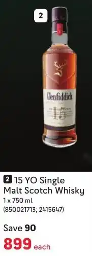 Makro’s liquor Glenfiddich 15 YO Single Malt Scotch Whisky offer