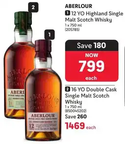 Makro’s liquor Aberlour 12 YO Highland Single Malt Scotch Whisky offer