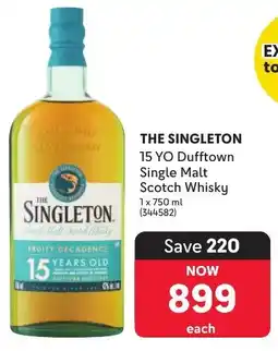 Makro’s liquor The Singleton 15 YO Dufftown Single Malt Scotch Whisky offer