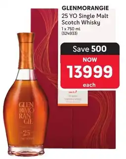 Makro’s liquor Glenmorangie 25 YO Single Malt Scotch Whisky offer